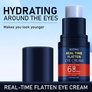 ROZINO Men's 6-Minute Eye Savior - Instantly Erase Dark Circles & Puffiness with Military Cooling Tech, Anti-Fatigue Gel Stick for Workouts & Late Nights, 3.8g No-Grease, No-Rub Formula Fits in Gym Bag
