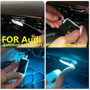 Various modes of automobile LED footlights are suitable for Audi A4 B5 B6 B7 B8 a18 A38 V8 P8 A6 C5 C7 A5 A3 A7 A8 TT Q3 Q5 8R Q7 Q8