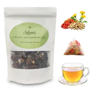 Chrysanthemum & Chicory Instant Herbal Tea Bags with Orange Peel, Pure Natural, No Preservatives, Cooling & Soothing, Christmas-Thanksgiving Value Pack Beverage, Chrysathemum