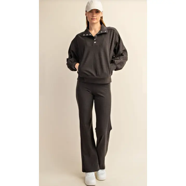 Rae Mode Rib Brush Straight Pants