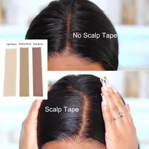 Silicone invisible True Fake Scalp Tape For Lace wig Parting stitch wigs- makes your wig the most realistic undetectable Knots Melting Tape Eraser