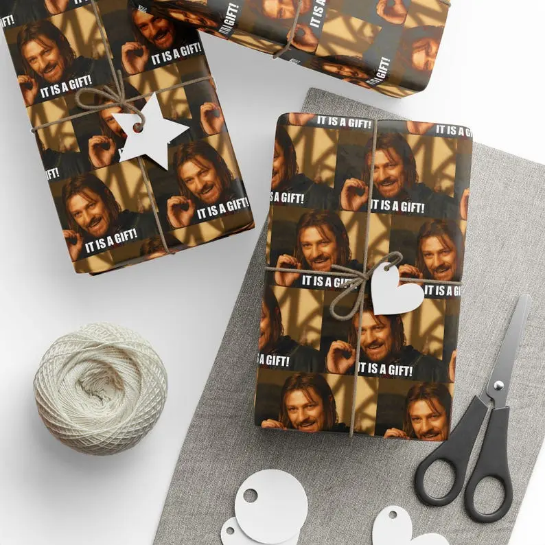 Boromir Meme Wrapping Papers Funny Wrapping Paper