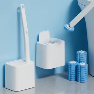 2026 Upgraded Disposable Toilet Brush Wand Cleaner Tool - Multi-Color, 30 Replacement Heads, ABS Storage Stand, No-Touch Hygienic Double-Sided Scratch-Free Deep Bathroom Cleaning Kit