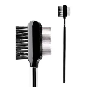 Portable Pet Tear Stain Remover Comb Dog Comb Double-Sided Dog Eye Brush Tear Stain Remover Black/Silver Pet Brushes for Dogs Cats Small Short Hair hejhncii