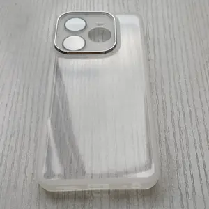 For Infinix Hot 40/ Hot 40 Pro/Tecno Spark 20 Pro phone cases, lens film phone cases, durable soft rubber protective cases, fashionable phone accessories, smooth color semi transparent phone cases, frosted anti slip sides, multiple colors to choose from