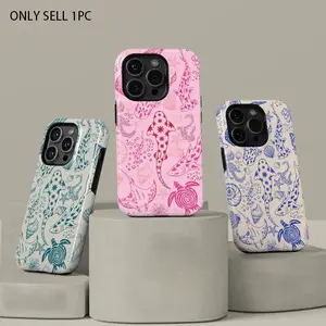 Coral Reef Whale Shark Phone Case for iPhone 16/15/14/13 Pro Max, Marine Animal Whale Shark Aesthetic Durable Protective Case, Gift for Her, Gift for Him, Phone Case Cover, Accessories, Casing