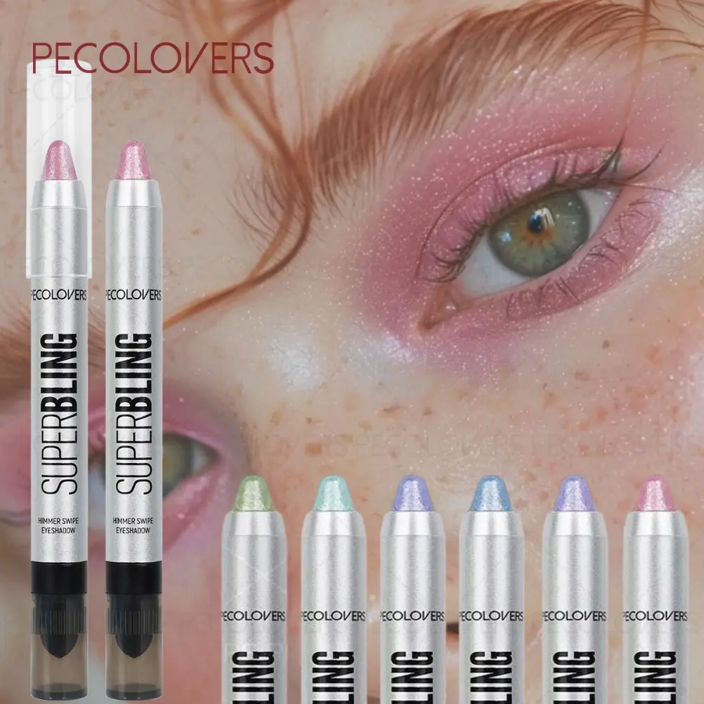 6pcs/set Brightening High Light Eyeshadow Stick, Green, Blue, Purple, Pink, LongLasting,Shimmer Glitter, Rich In Colors, Suitable for Daily Use