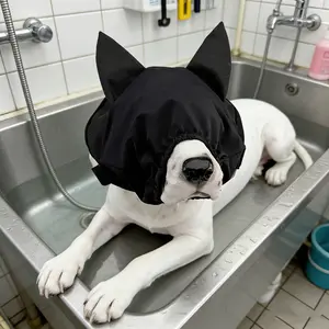 Pet Calming Eye Mask for Dogs, Stress Relief Travel Dog Eye Cover, Darkening Puppy Eyewear for Car Rides & Baths, Comfortable Pet Gear