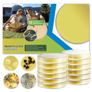 Mold Test Kit for Home - 12 Detection Tests for Indoor Air and Household Surface Detection, Includes Detailed Mold Identification Guide and Free Lab Analysis