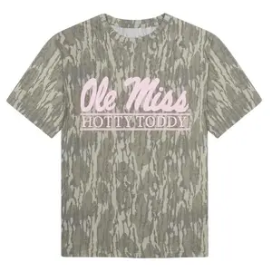 Pink Collegiate Bottomland Camo Shirt, Aesthetic Hunting Graphic Tee, Outdoor Lifestyle Wear