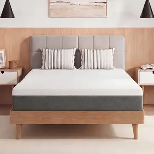 【Summervibes】10 Inch High Memory Foam Sponge Mattress, Orthopedic Pressure Relief Back Support Mattress, Breathable Medium Bed, Vacuum Compressed Roll Up Mattress, Single Queen King Size for Bedroom Apartment Guest Room Dorm Home Use, No Box Spring Needed