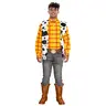 Sheriff Woody Cowboy Adult Halloween Cosplay Costume Set (Shirt, Vest, and Badge)