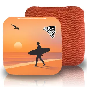 Chasing the Sun Orange Carpet Cornhole Bags | ACE Pro Carpet, Set of 4