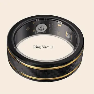 W8 Smart Ring - IP68 Waterproof, Stainless Steel, Magnetic Charging, 6 Sizes Available, Fitness Tracker - Step, Distance & Calorie Counter, Sleep Monitoring, Multiple Sports Modes, Wearable Technology, Perfect for Couples and Holiday Gifts