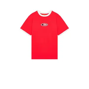 Rhythm Sun Dome Ringer Vintage T-Shirt in Red