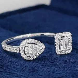 k18wg labgrown diamond ring 1.55g D0.49ct lg172 zlz036