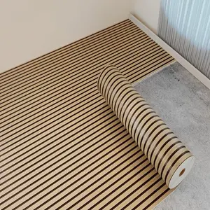 Self-Adhesive Wood Grain Wall Sticker Roll, Thickened Easy DIY Wallpaper for Ceiling Partition, Multiple Indoor Bedroom Home Scenarios