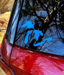 Michigan Great Lakes Decal, Great Lakes Car Decal, Multiple Sizes And Colors, Vinyl Car Decal, Michigan Sticker Michigan Vinyl Decal