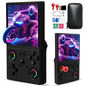 XF40V Retro Handheld Game Console with 2*Detachable Long Joysticks, 4.0-Inch HD IPS Screen Retro Gaming Console, Preloaded Classic Games with Multiple Emulator, Pocket Video Gaming