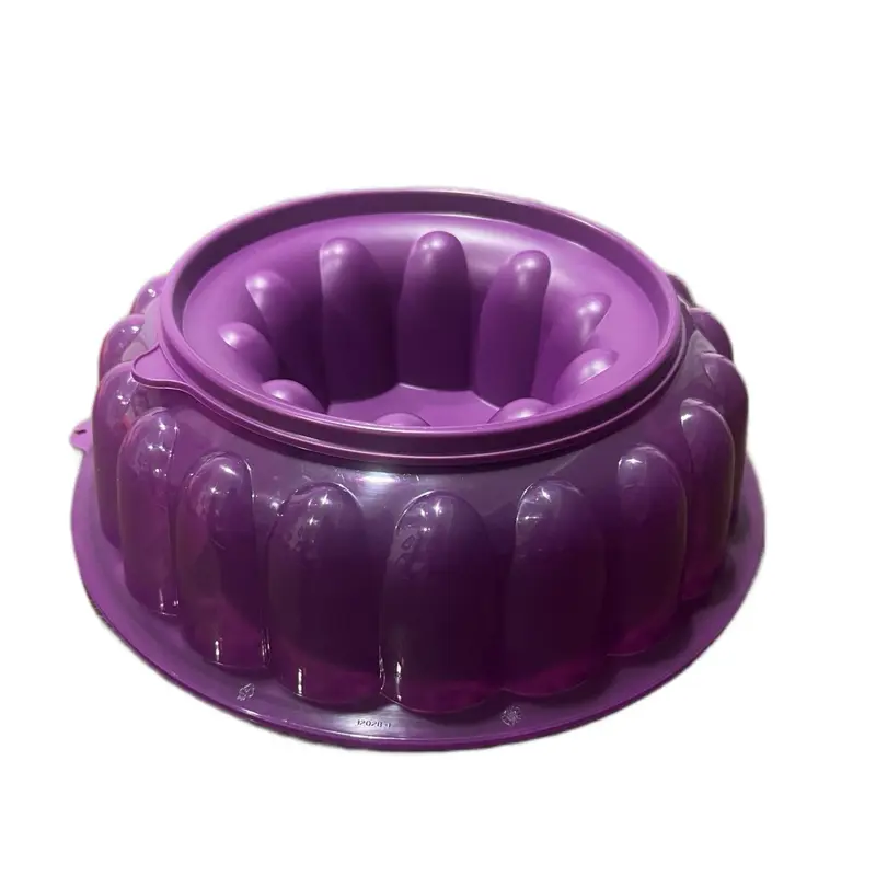 Home & Kitchen Purple 6-Cup Jello Mold with Lid, Freshness-Preserving Kitchenware, Baking Pan, Bakeware, Molds For Baking, Home Cooking, Cups
