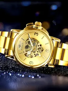 Women's Automatic Mechanical Watch, Luxury Dial, Luminous Hands, Stainless Steel Strap, Ideal Gift for Christmas & Birthdays, Mechanical Style Watches