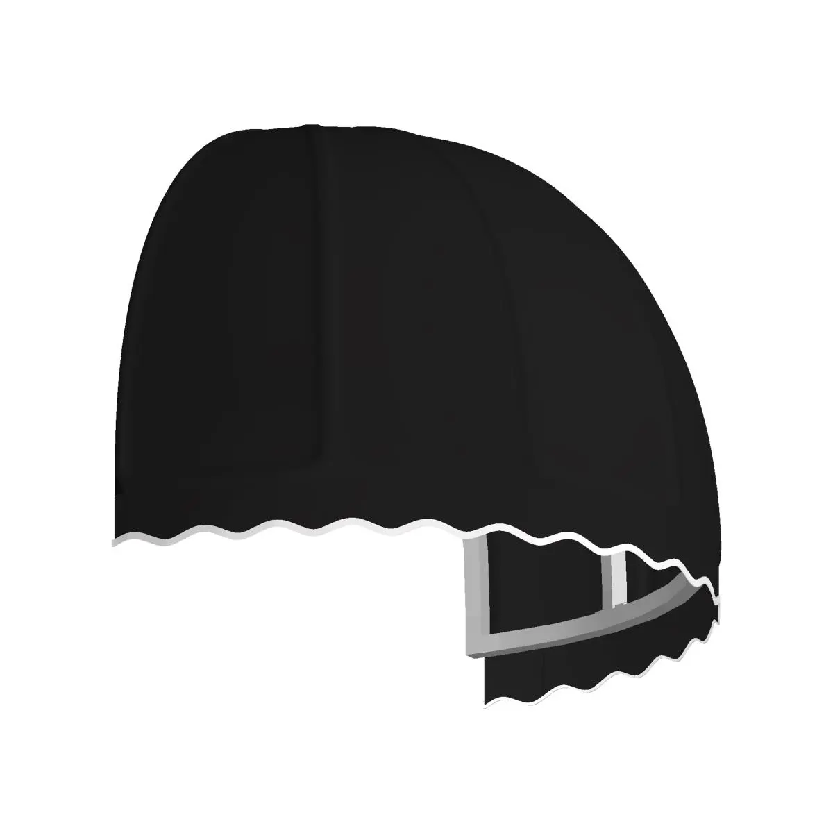 Awntech RB4-US-K 4.38 ft. Bostonian Window & Entry Awning, Black - 33.25 x 26.25 in.