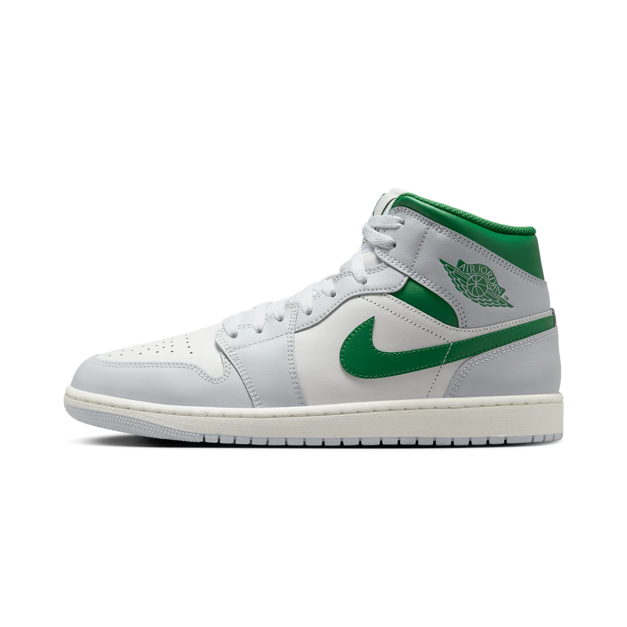 Jordan 1 Mid "White Pure Platinum Pine Green" DQ8426 142