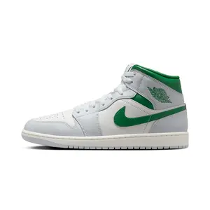 Jordan 1 Mid "White Pure Platinum Pine Green" DQ8426 142 Jordan 1 Mid "White Pure Platinum Pine Green" DQ8426 142