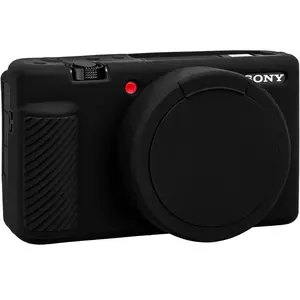 Soft Camera Case for  ZV-1 Digital Camera, ZV1 Camera  Case Cover Rubber   Protector Sleeve with Removable Lens Cover fits  ZV-1 Vlogging Camera, Black
