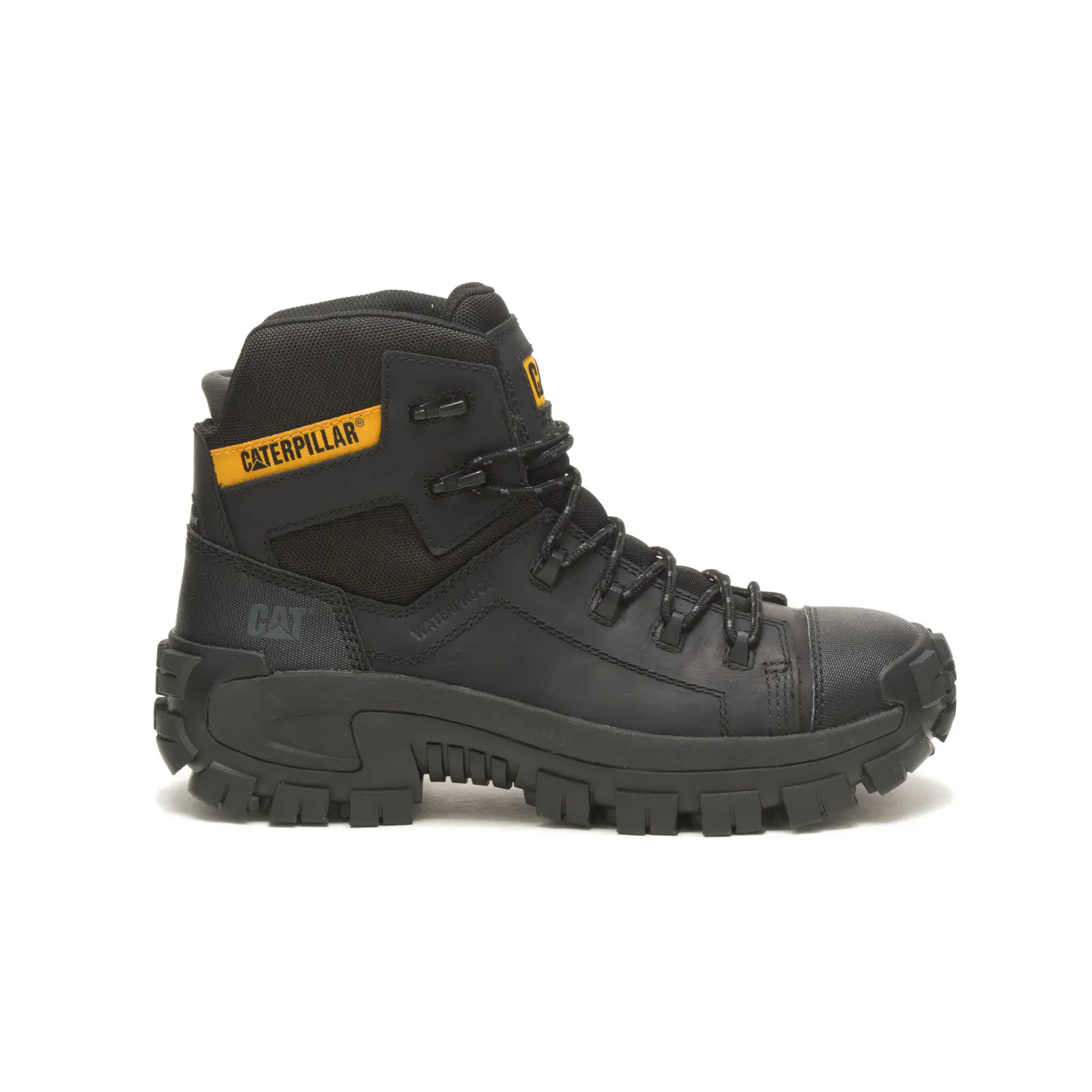 Caterpillar Invader Hiker WP Composite Toe Mens Black Wide Work Boots