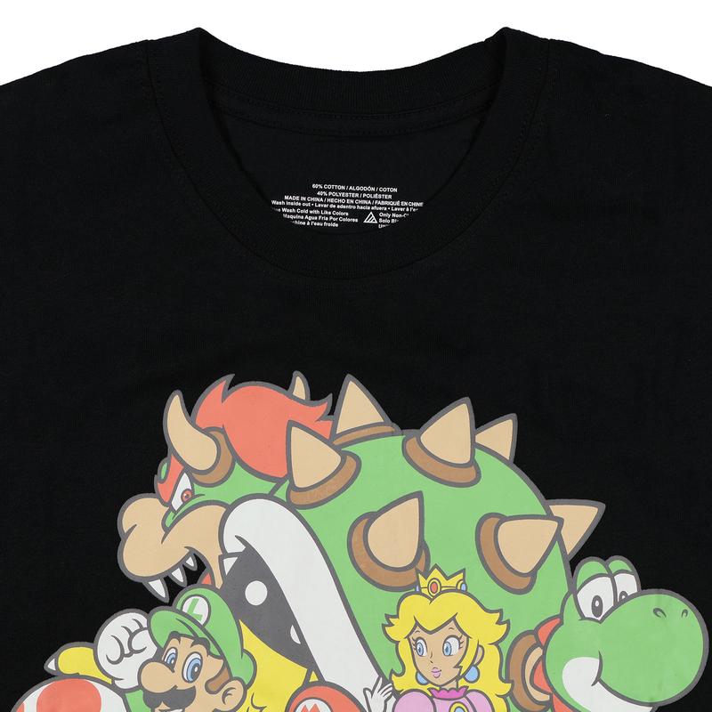 Super Mario T-Shirt Women's Muted Character Design Adult Short Sleeve Tee