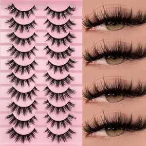 Ten Pairs Powder Platform 202 Volume Focused Lashes