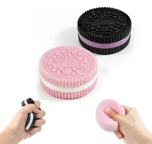 Sticky Cookie Squishies Fidget Toys, jelly texture toys, Squeeze Toys Fidget Toys for Autism, Stress Balls for Adults Fidgets Birthday Easter Basket Stuffers, soft novelty toy