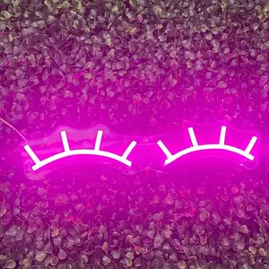 Eyelash Styling Neon Light, Soft Fashionable Glow, Perfect for Bedrooms Makeup Tables Beauty Salons, Ideal Gift for Friends Partners