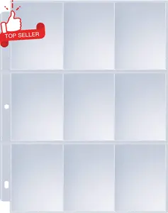 120 Pack 9-Pocket Card Sheet Set for 3-Ring Binder, Protective Pages for Standard Size Cards, Sports, Games, and Business Cards