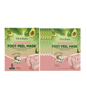 Avocado Keratin Moisturizing Foot Mask: Gentle care for the feet, moisturizing and making the skin soft and comfortable for daily use.