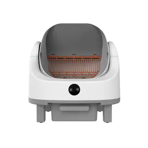 Automatic Self-Cleaning Cat Litter Box with Smart App Control – Open-Top Design, Real-Time Monitoring, Safety Sensors, Odor Control, Quiet & Waterproof – Large 9L Cat Toilet for Multiple Cats