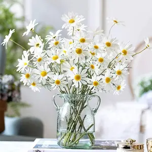 5Pcs Artificial White Daisy Flower Bouquet