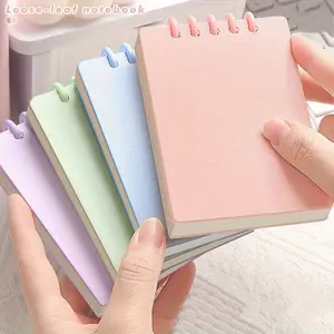 Set of 4/A7 Portable Pocket Notebooks | Flip-style Mini Diaries, Suitable for Classroom English Vocabulary, Accounting, and Office Planning Supplies