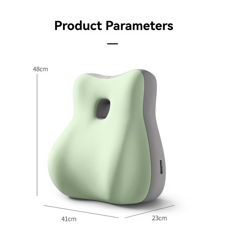 Outdoor camping backrest pillow, memory foam spine pillow, skin-friendly softness + multi-position support, outdoor camping essential, protects the spine