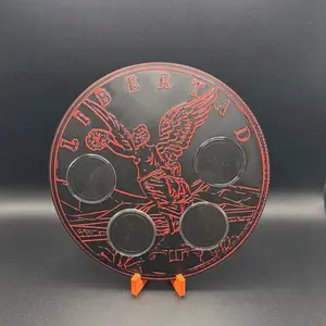 3D Printed by Me Wobble-Free Multi-Coin Display Holder, Zipper-Design Home Organizer with Wallet Storage