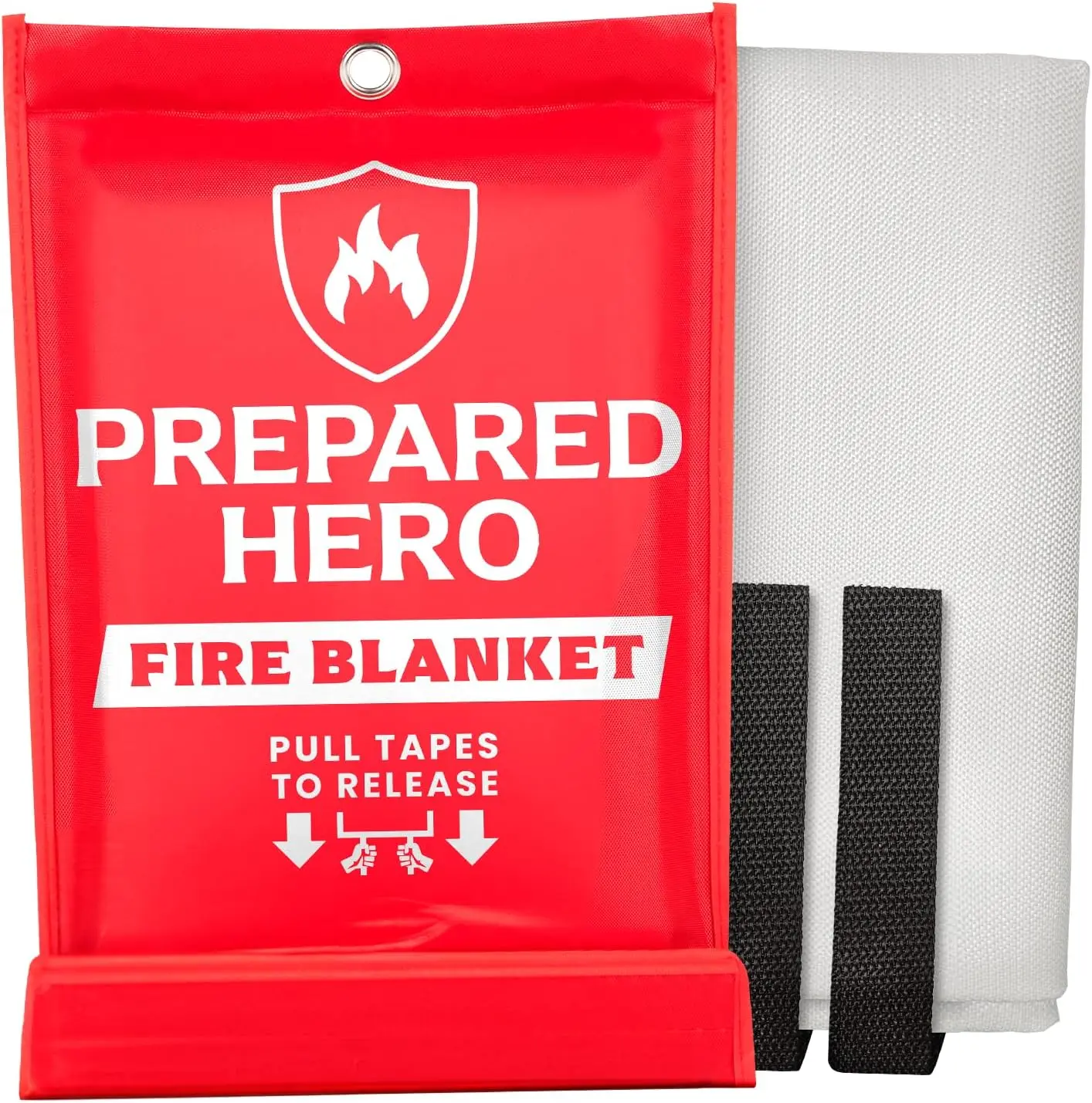 Emergency Fire Blanket for Kitchen - 1 Pack - 40” x 40” Fiberglass Fire Blanket for Home