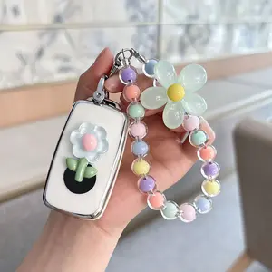 for VW Volkswagen Key Fob Cover with Keychain, Key Shell Case for VW Jetta Golf Polo MK7 Passat Tiguan Beetle Key Cover