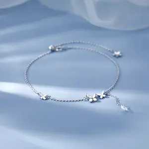 Butterfly Anklet, Featuring An Exquisite Butterfly Design That's Agile And Elegant. The Thin Chain Fits The Ankle Snugly