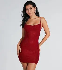 Paige Rhinestone Formal Bodycon Mini Dress