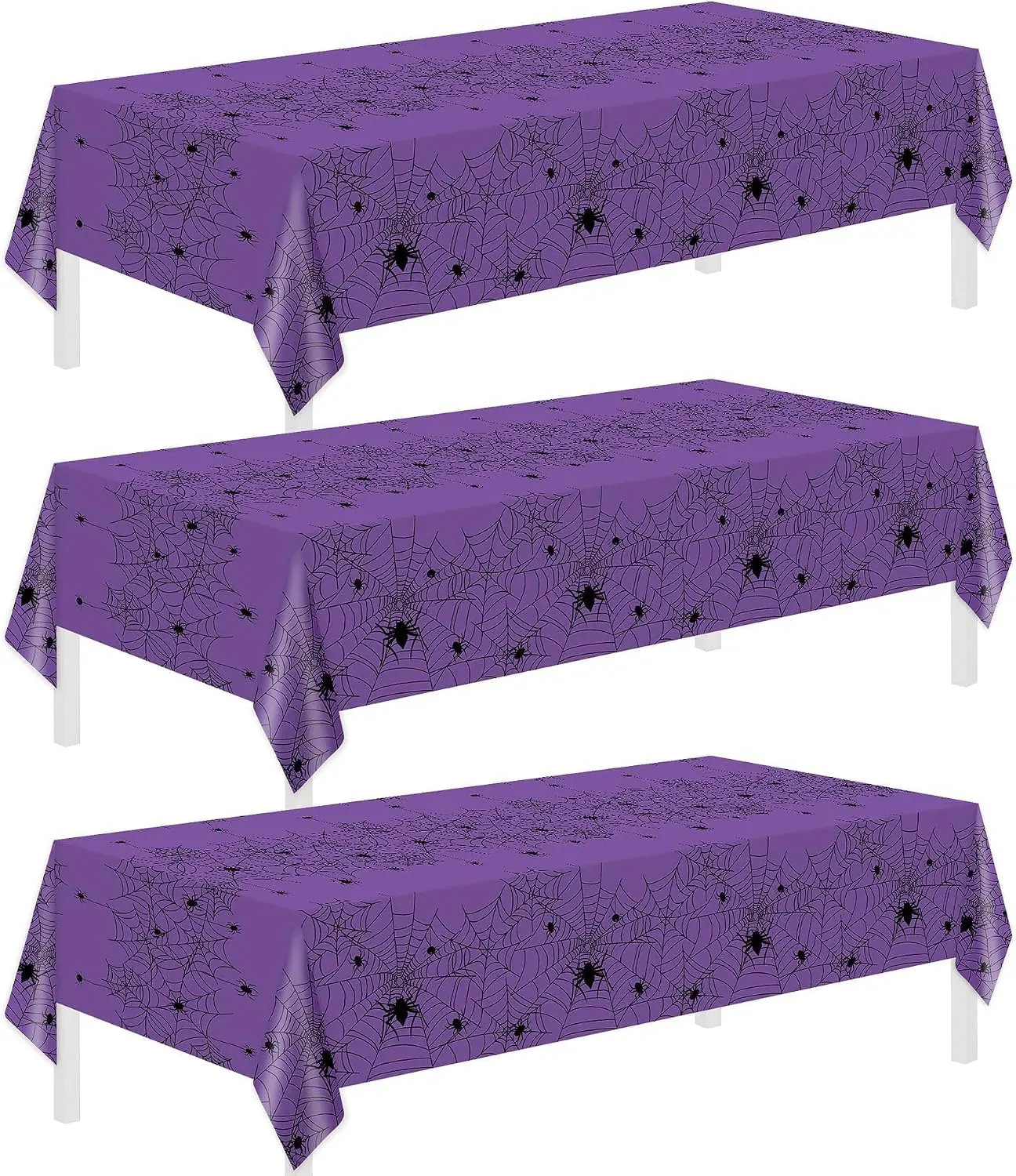 3 Pack Halloween Tablecloth Rectangle Table,Halloween Decorations