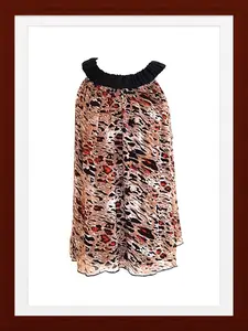 LANE BRYANT Ruched Sheer Lined Top - Size 20