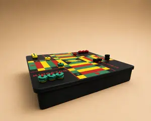 Magnetized Counties & Capital of Jamaica Themed Ludi Board Game