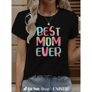 100% Cotton Mother's Day Shirt – Best Mom Ever Design