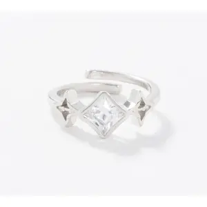 Valencia Key Key to Light Adjustable Ring, Stainless Steel